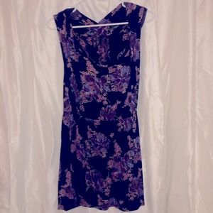 Free People Tunic Loose floral pink purple comfy